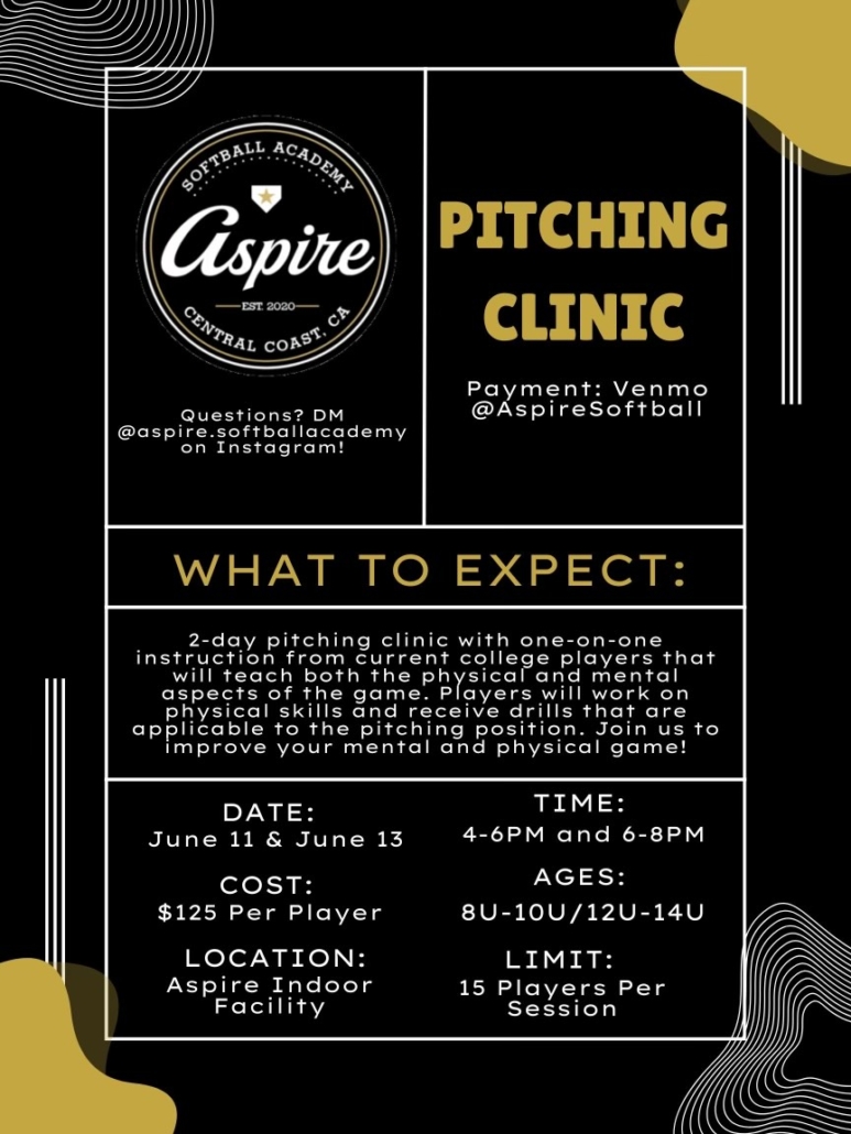 Aspire June pitching clinic