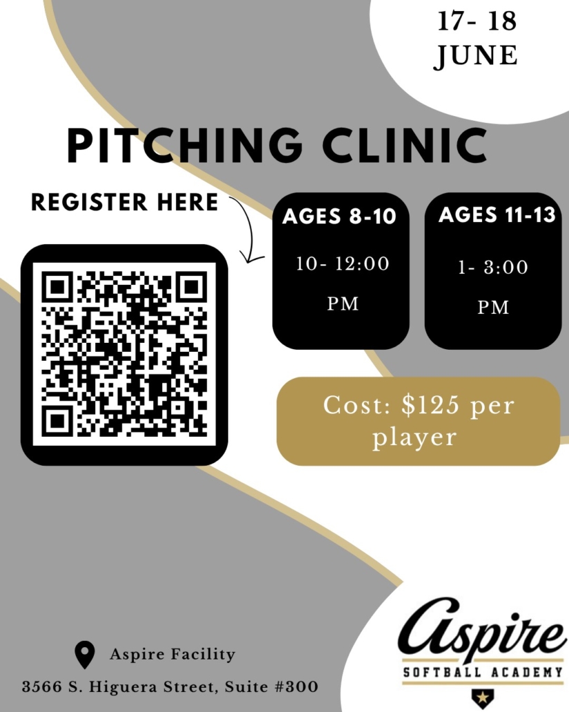 Aspire 2 day June softball pitching clinic session